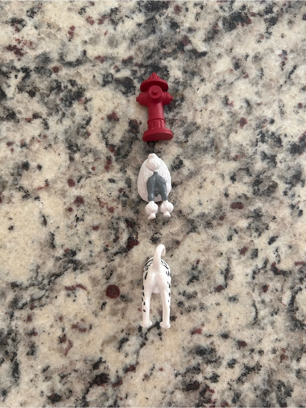 Red Fire Hydrant, Dalmatian and Poodle Dog Toy Magnets